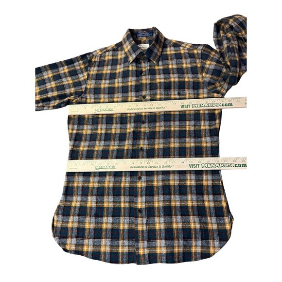 Vintage Allyn St George Mens M Plaid Wool Blend Shacket Shirt Made in Korea - Picture 9 of 12